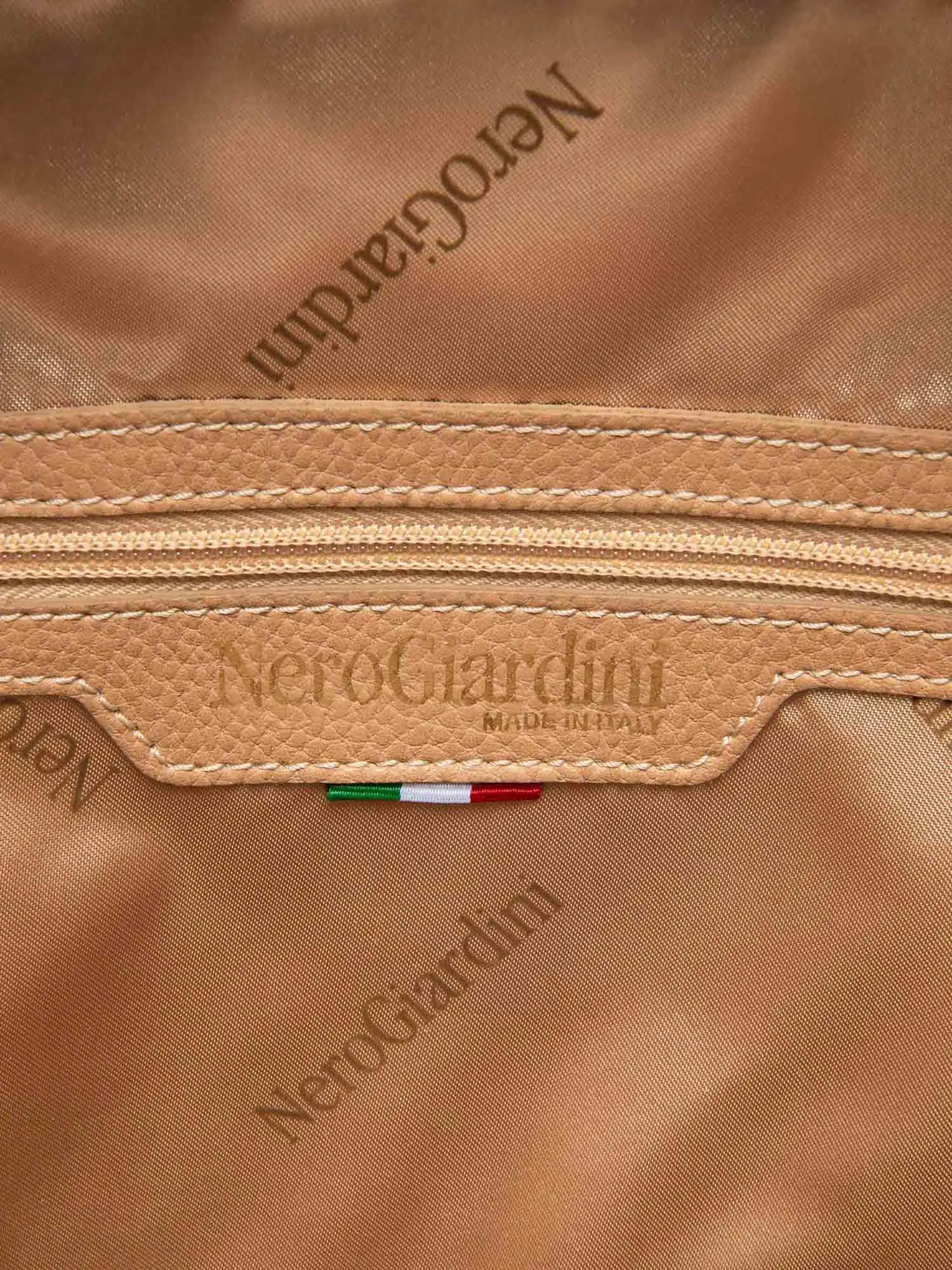 ZAINO DONNA - NERO GIARDINI BEIGE - E644221D - Image 4